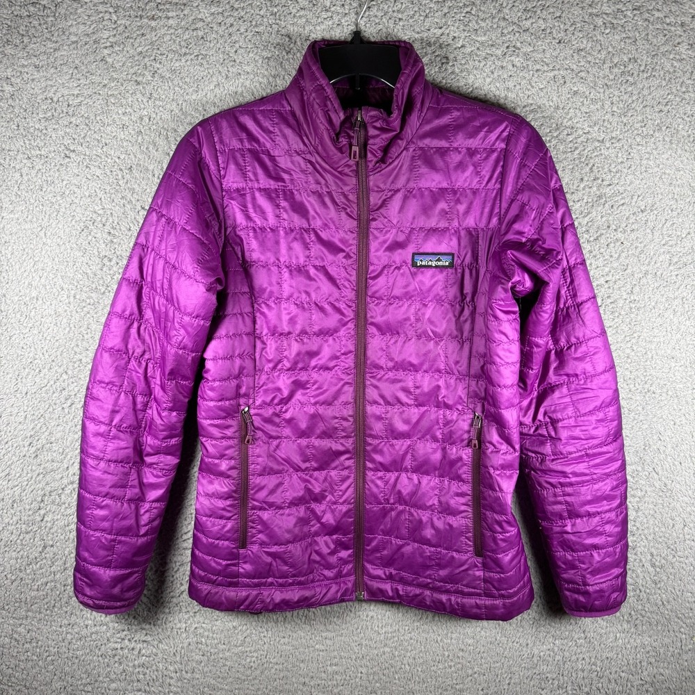 Patagonia Nano Puff Jacket Quilted Primaloft Obsidian Plum Purple Women's XS